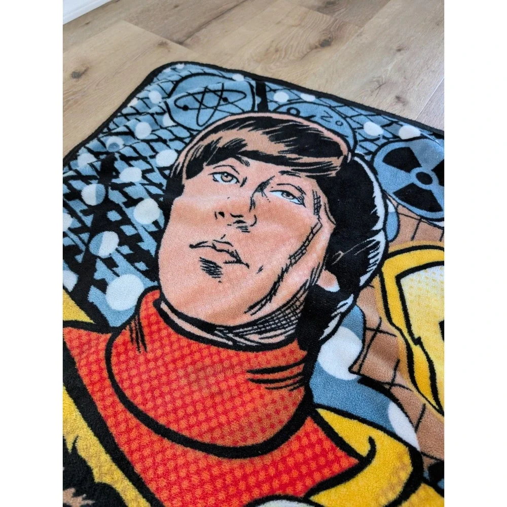 RARE PRINT ~ 2013 The Big Bang Theory ~ TV Show Cast Throw Blanket ~ 46X60